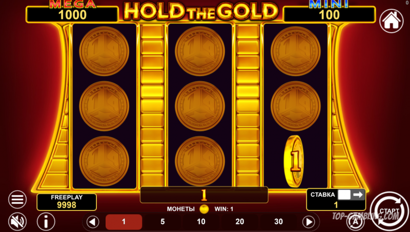 Hold The Gold в казино: разбор геймплея, бонусов и шансов на джекпот