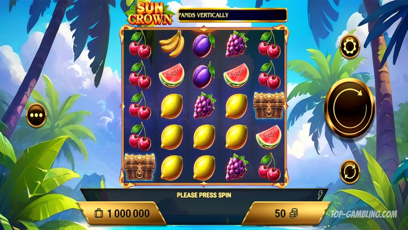 Sun Crown – обзор слота: правила игры, бонусные функции и ставки в казино