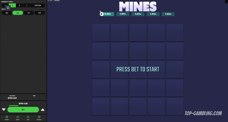 Mines – обзор казино-игры: выбор поля, стратегии и шансы на выигрыш