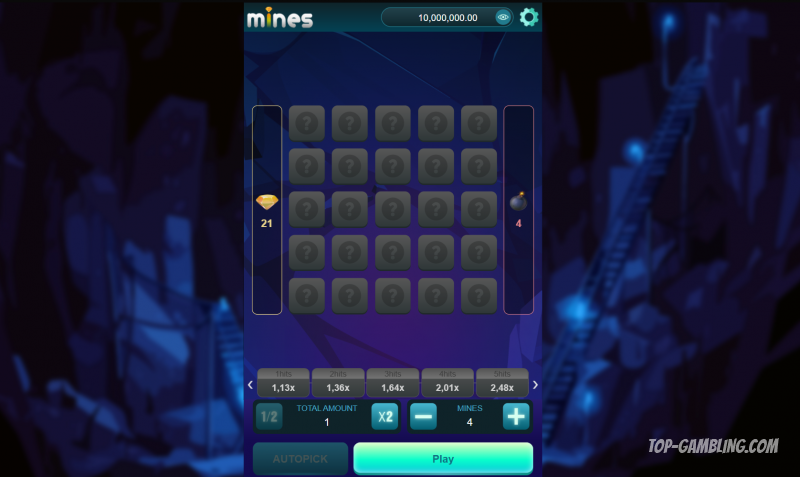 Mines — обзор казино игры: геймплей, коэффициенты, стратегии и особенности