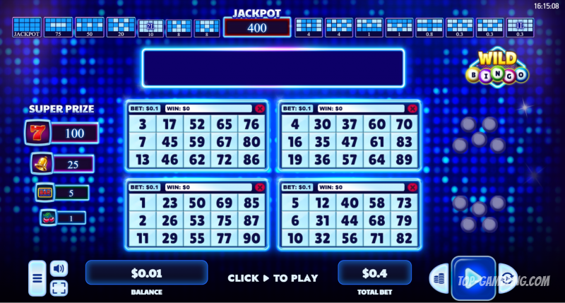 Wild Bingo — обзор лотереи: правила, суперпризы и особенности